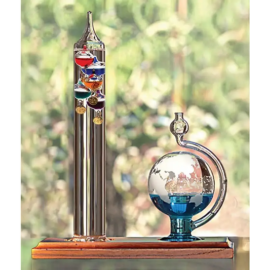 Thermomètre de Galilée avec Globe en Verre
